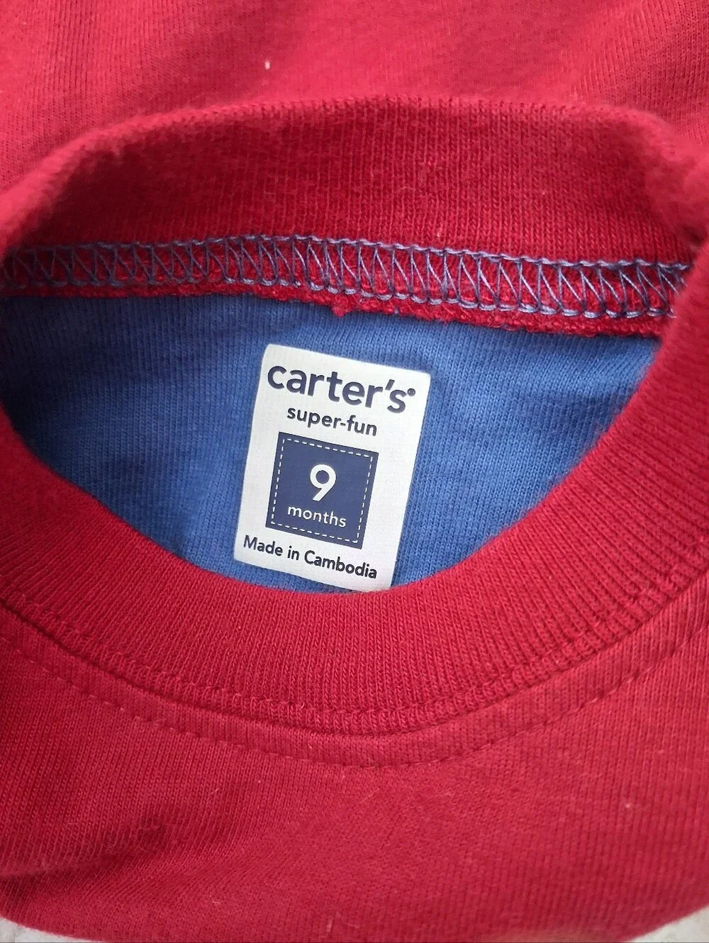 Baby Red Tee & Joggers with Navy Elephant Polo Size 9m